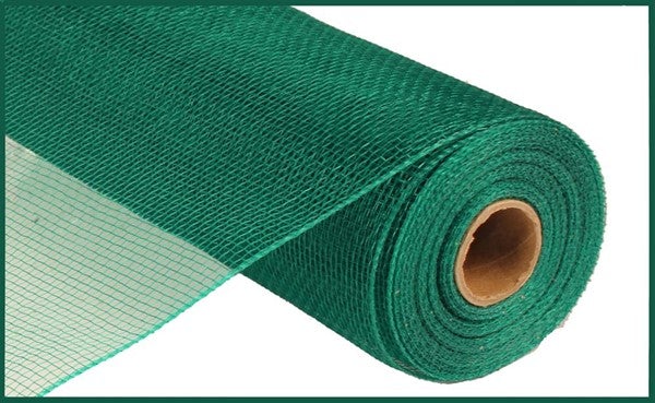 10" Poly Deco Mesh – Emerald Green | RE130206 - White Bayou Wreaths & Supply