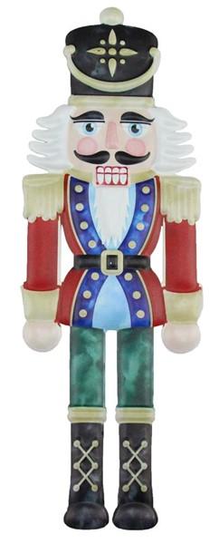12" Metal Embossed Nutcracker Sign - MD0619 - White Bayou Wreaths & Supply