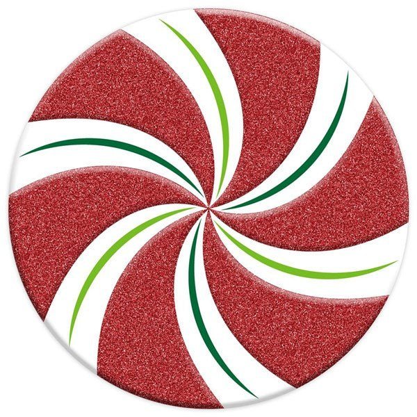 12" Round Glitter Peppermint Candy Sign – MD0734 - White Bayou Wreaths & Supply