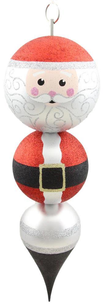 14.5"H Santa Finial Ornament - XY9745 - White Bayou Wreaths & Supply