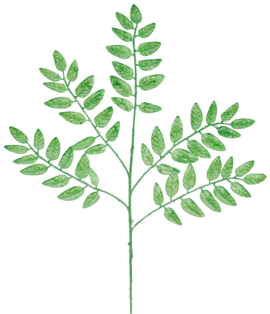21.5"L Pearl Honey Locust Spray Lime Green - XS248175 - White Bayou Wreaths & Supply