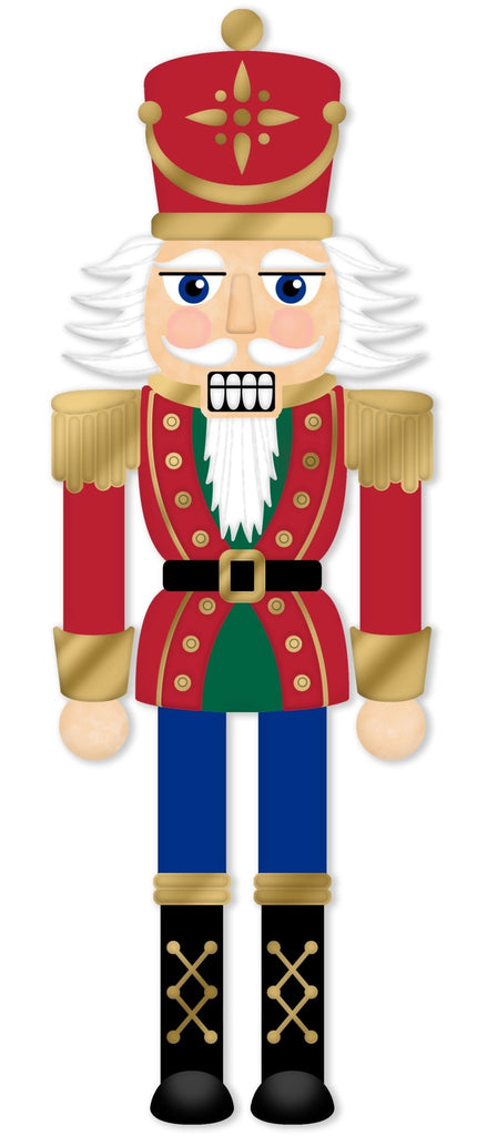 24"H x 8.2"L Traditional Nutcracker Sign: Light Skin Tone - MD167127 - White Bayou Wreaths & Supply