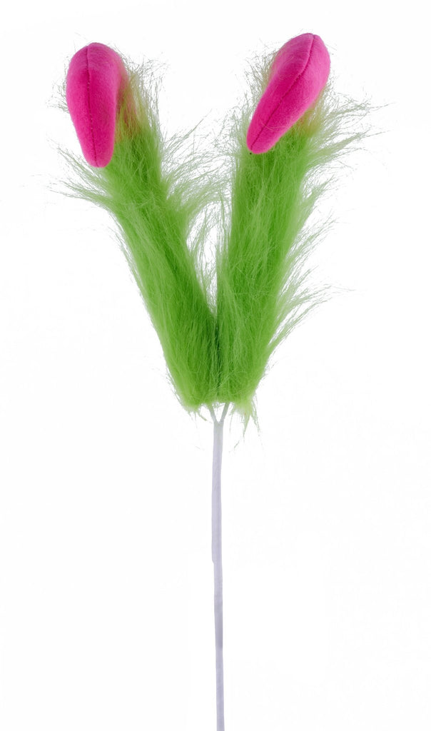 25" Furry Elf Legs Pick – Lime Green & Hot Pink Christmas Spray - XP388522 - White Bayou Wreaths & Supply