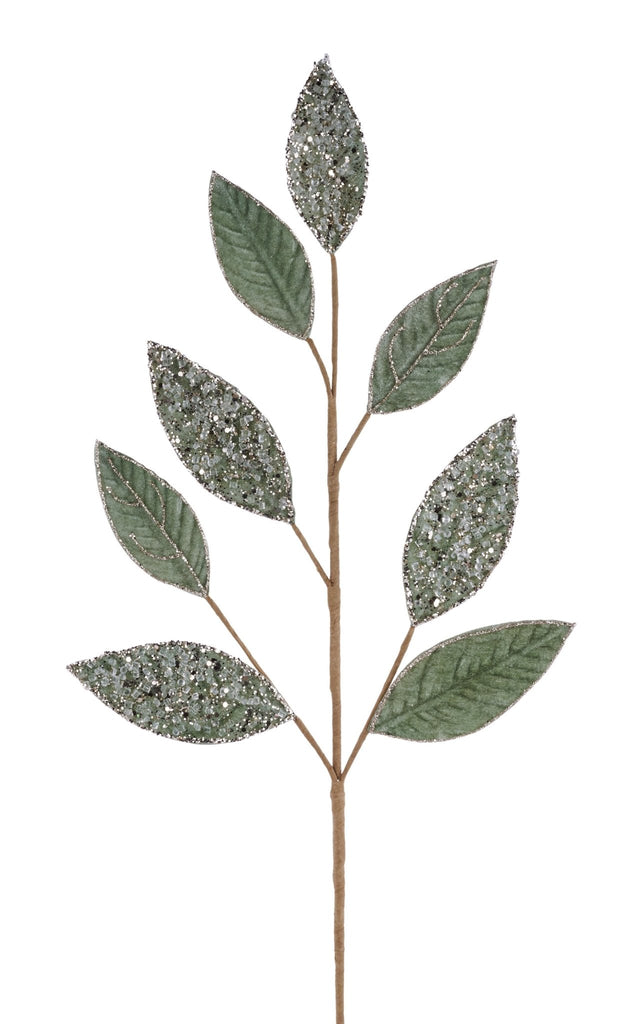 28.75"L Leaf Spray Sage Green - XS2527A6 - White Bayou Wreaths & Supply