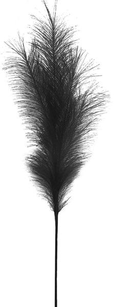 32.75"L Fabric Pampas Grass Plume Spray: Black - FG601302 - White Bayou Wreaths & Supply