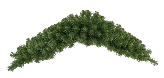 36" Sugar Pine Mailbox Swag – Artificial Evergreen Christmas Decoration (86171SW36) - White Bayou Wreaths & Supply