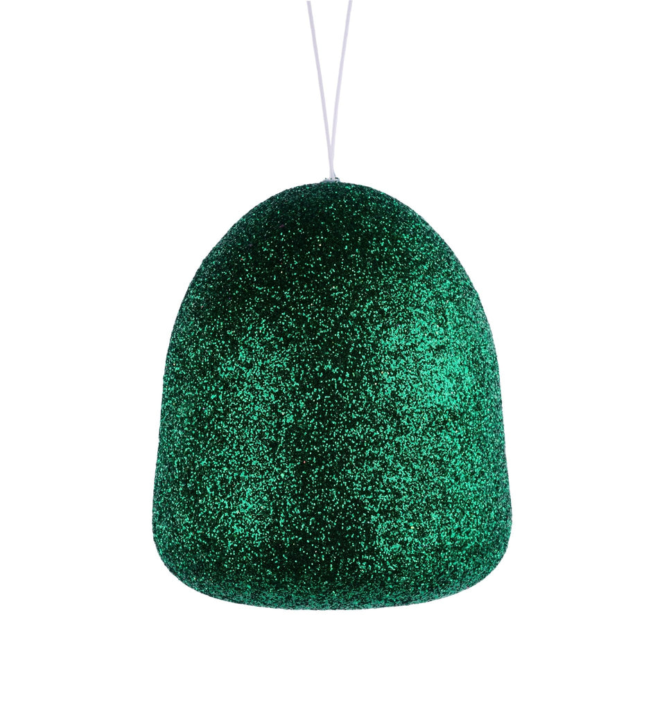 5" Glitter Gumdrop Ornament – Emerald Green Candy - Themed | XJ711706 - White Bayou Wreaths & Supply