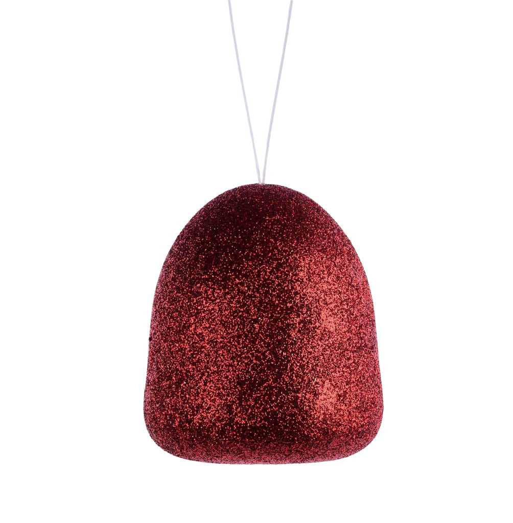 5" Glitter Gumdrop Ornament – Red Candy - Themed | XJ711724 - White Bayou Wreaths & Supply