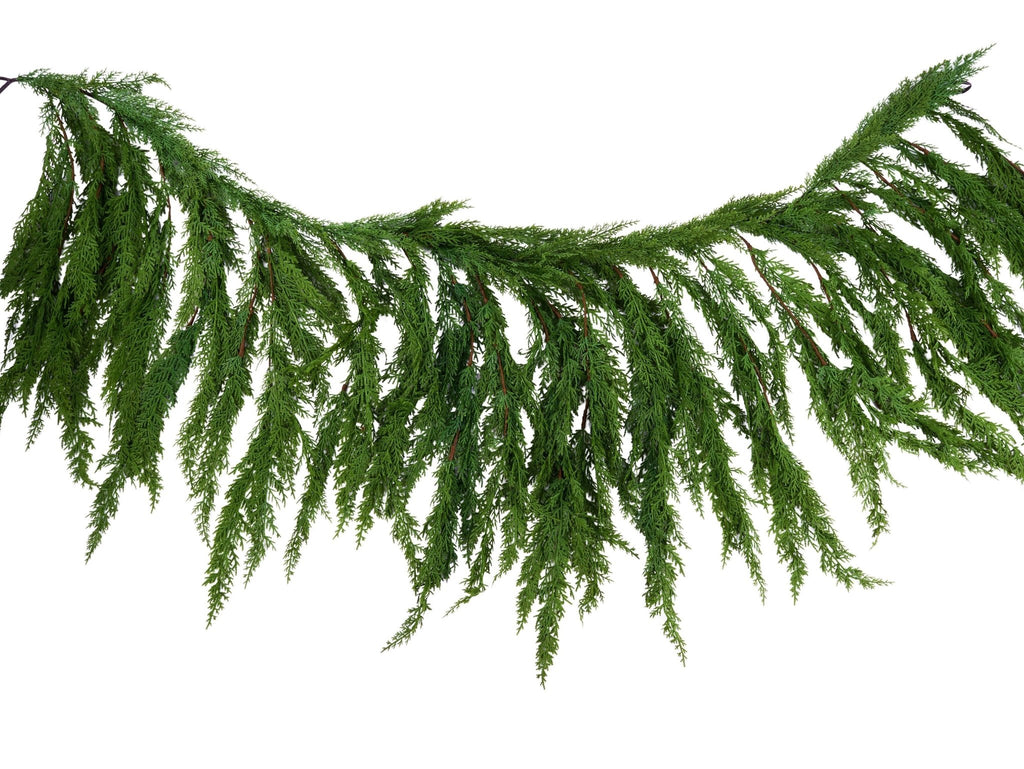 6' Arborvitae Hanging Garland | FG6610 - White Bayou Wreaths & Supply