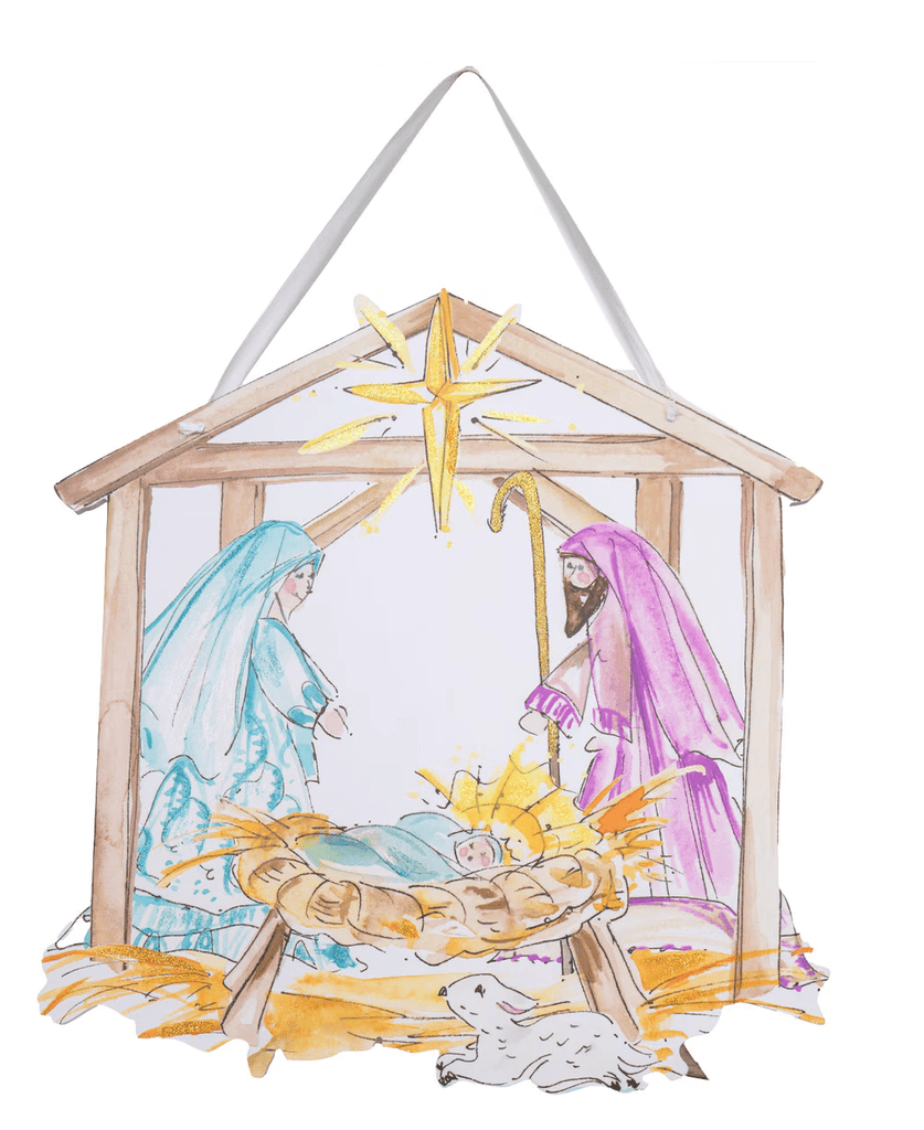 Holy Family PVC Door Hanger – Rosanne Beck | C25162 - White Bayou Wreaths & Supply