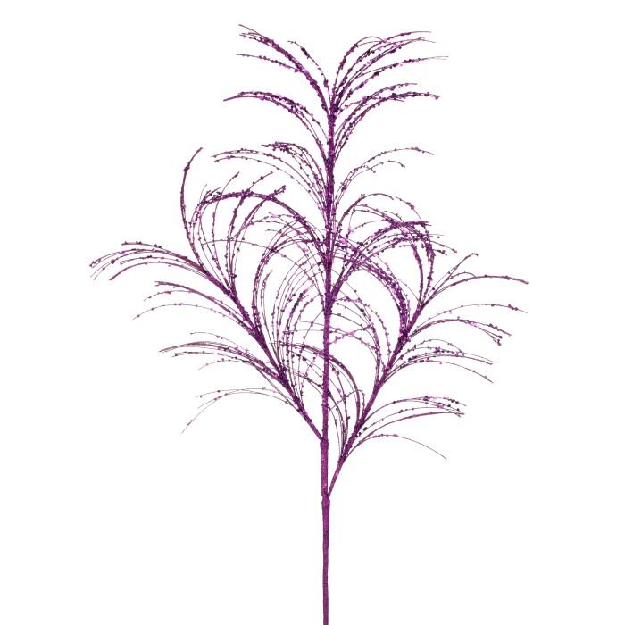 Regency 34" Glitter Sequin Pampas Grass Spray: Purple | MTX68965 - White Bayou Wreaths & Supply