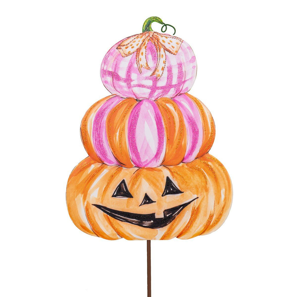 Small Pink Pumpkin Stack – Rosanne Beck Collection | F25168 - White Bayou Wreaths & Supply