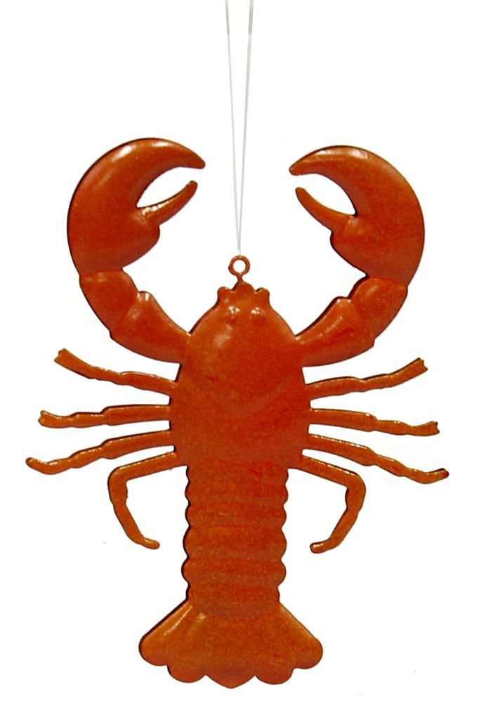 Tin Crawfish Ornament – 5" Coastal Christmas Décor | MS1363 - White Bayou Wreaths & Supply