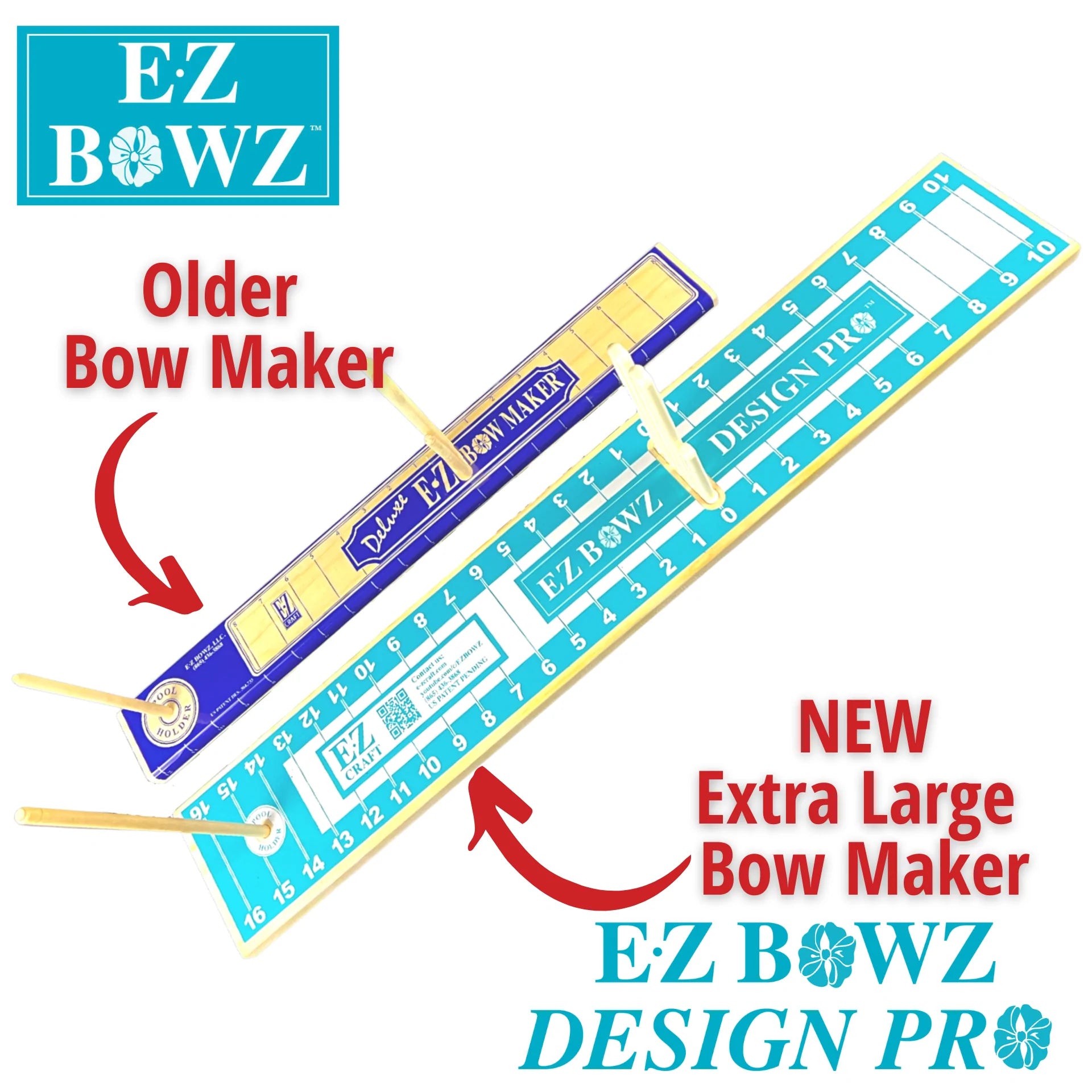 Deluxe E Z Bow Maker Hardwood With Ribbon Spool Holder EZ Craft Red