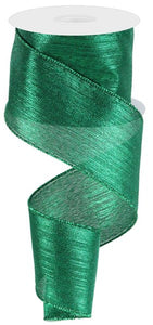 2.5" Vertical Metallic Stripe: Emerald Green (10 Yards) RGC130006