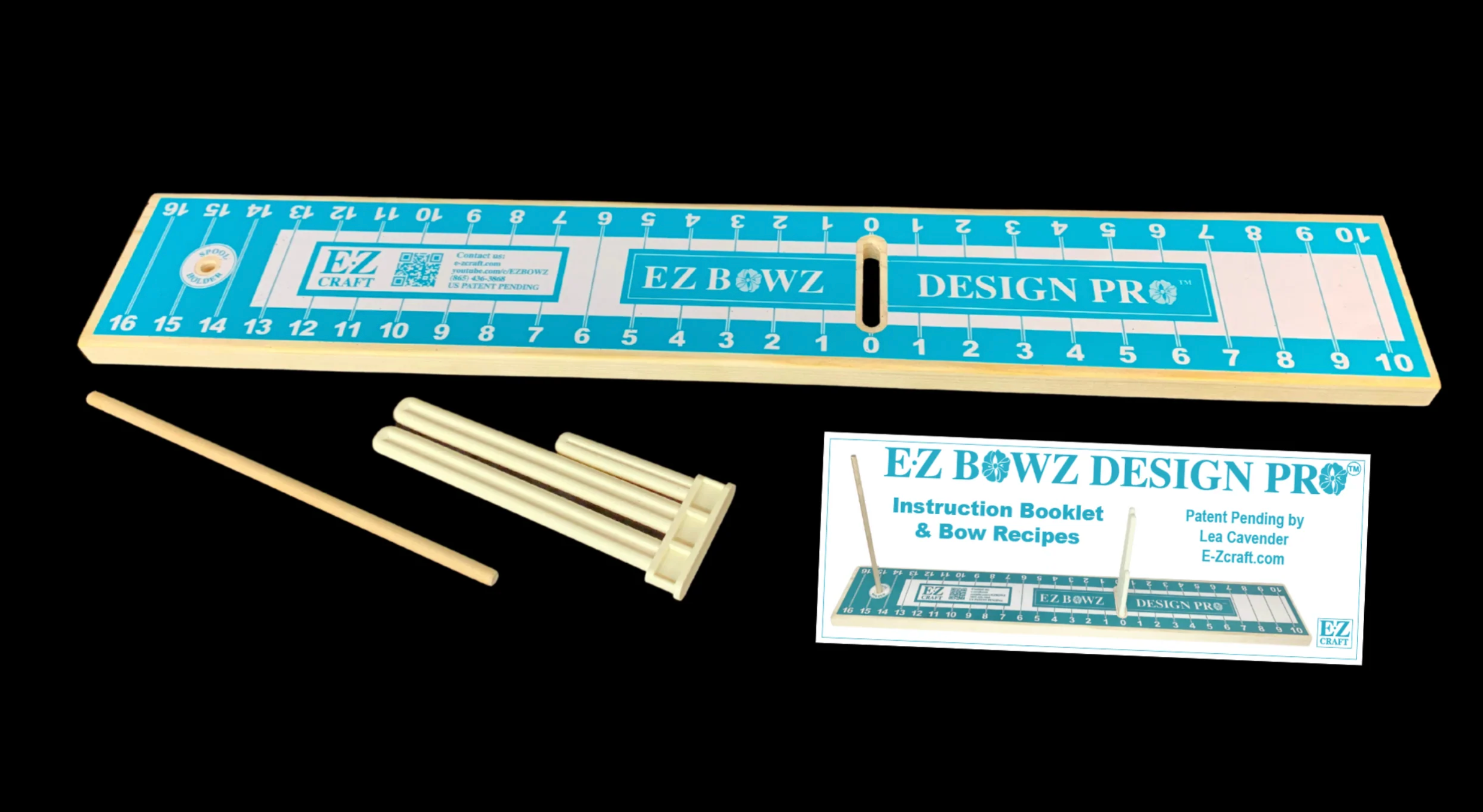 Deluxe EZ Bow Maker With Ribbon Spool Holder Crafts - Make Holiday Pro Bows!