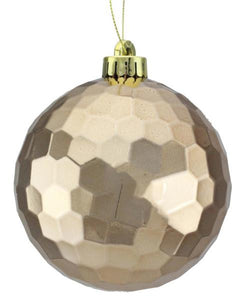 120mm Honeycomb Ball Ornament: Shiny Rose Gold - XH956657